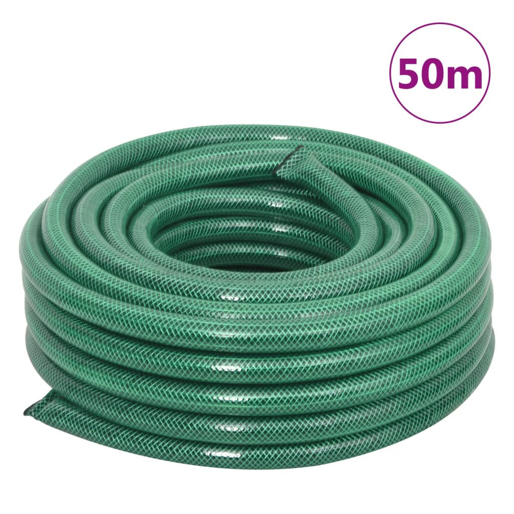 Tuinslang met koppelingsset 0,75'' 50 m PVC groen