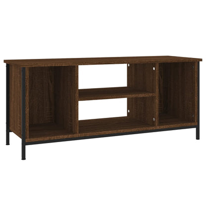 Tv-meubel 102x35x45 cm bewerkt hout bruin eikenkleur