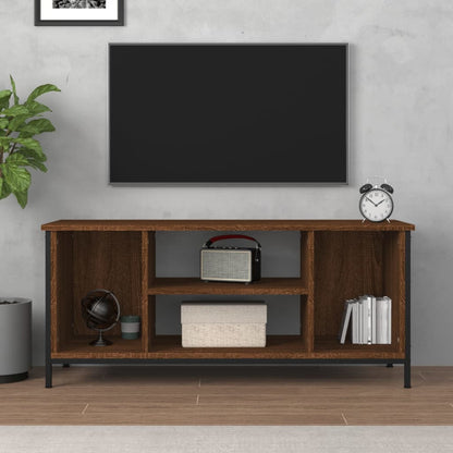 Tv-meubel 102x35x45 cm bewerkt hout bruin eikenkleur