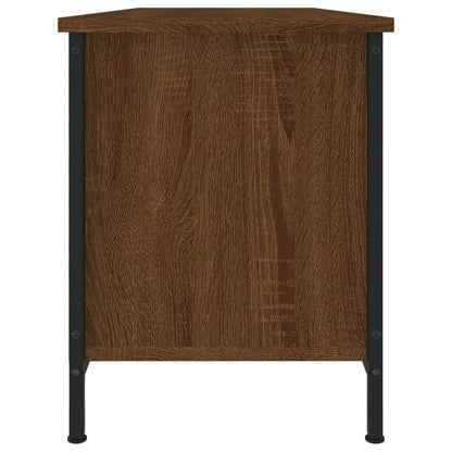 Tv-meubel 102x35x45 cm bewerkt hout bruin eikenkleur