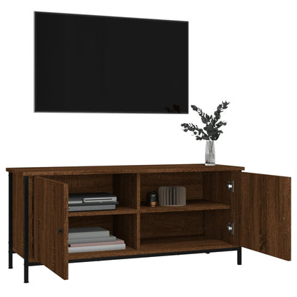 Tv-meubel 102x35x45 cm bewerkt hout sonoma eikenkleurig