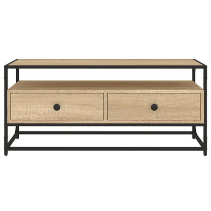 Tv-meubel 100x35x45 cm bewerkt hout sonoma eikenkleurig