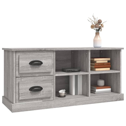 Tv-meubel 102x35,5x47,5 cm bewerkt hout grijs sonoma eikenkleur