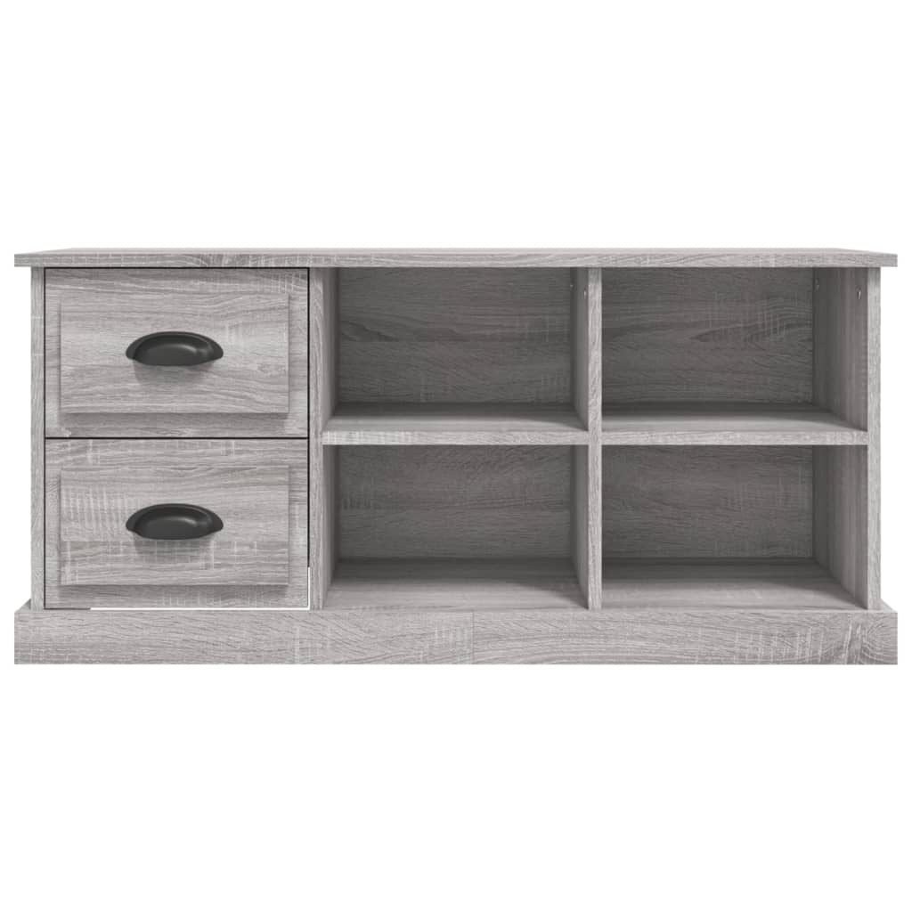 Tv-meubel 102x35,5x47,5 cm bewerkt hout grijs sonoma eikenkleur