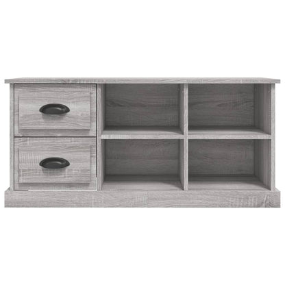 Tv-meubel 102x35,5x47,5 cm bewerkt hout grijs sonoma eikenkleur