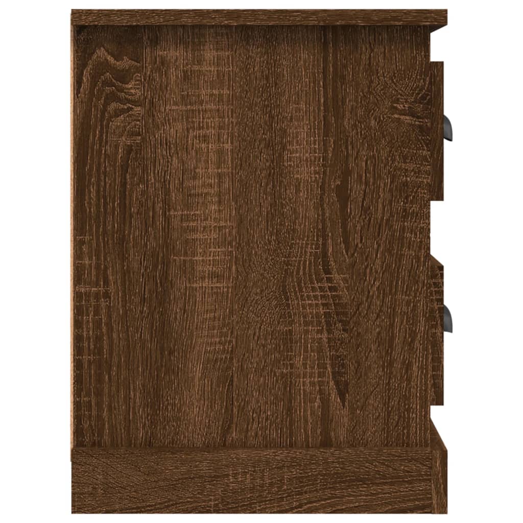 Tv-meubel 102x35,5x47,5 cm bewerkt hout bruin eikenkleur