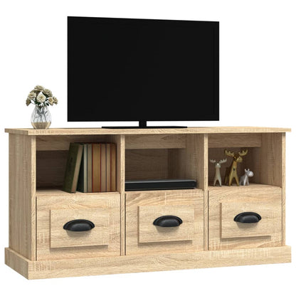 Tv-meubel 100x35x50 cm bewerkt hout sonoma eikenkleurig