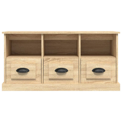 Tv-meubel 100x35x50 cm bewerkt hout sonoma eikenkleurig