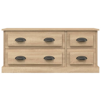 Tv-meubel 100x35,5x45 cm bewerkt hout sonoma eikenkleurig