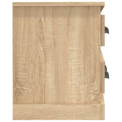 Tv-meubel 100x35,5x45 cm bewerkt hout sonoma eikenkleurig