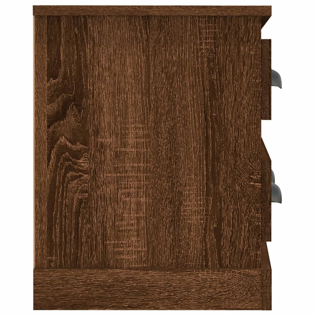 Tv-meubel 100x35,5x45 cm bewerkt hout bruin eikenkleur