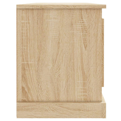 Tv-meubel 100x35,5x45 cm bewerkt hout sonoma eikenkleurig