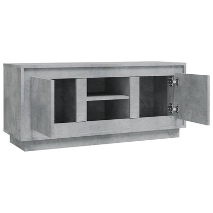 Tv-meubel 102x35x45 cm bewerkt hout betongrijs