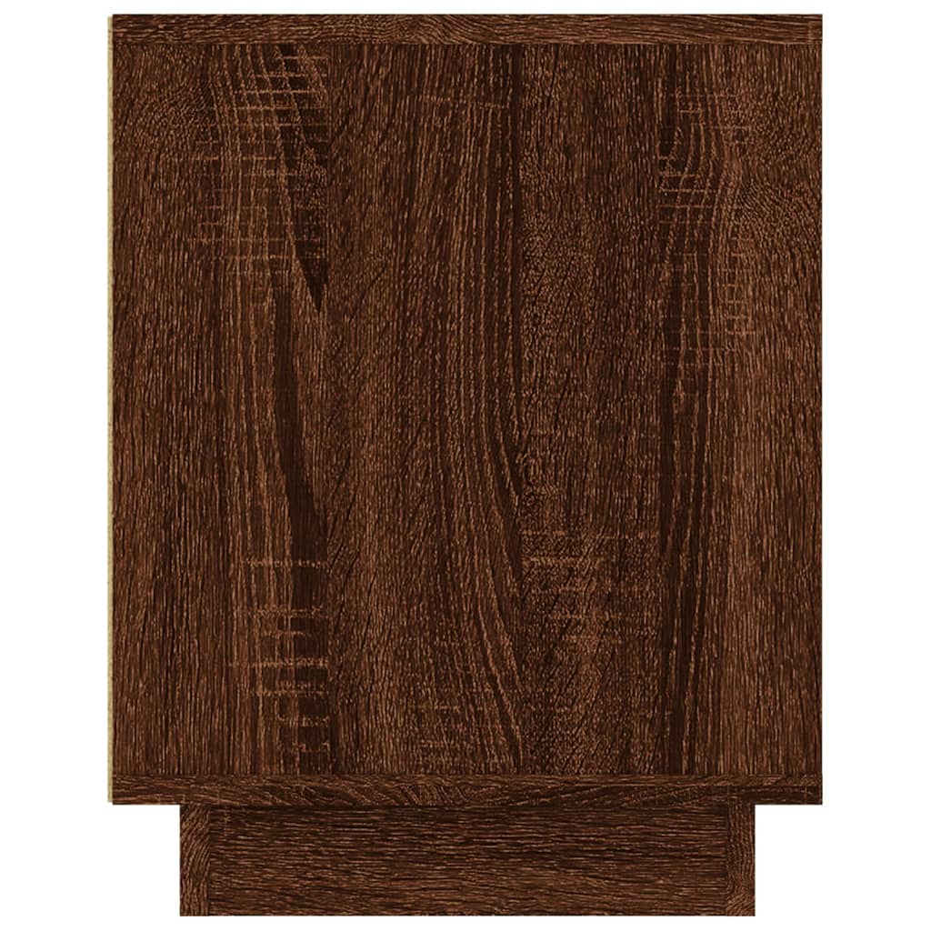 Tv-meubel 102x35x45 cm bewerkt hout bruin eikenkleur