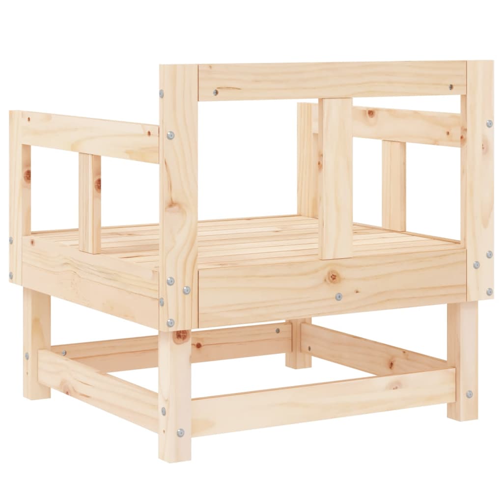 Tuinstoelen 2 st massief grenenhout