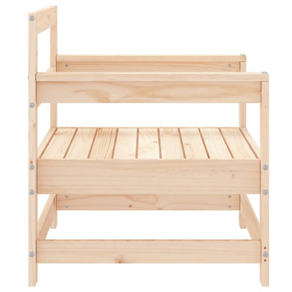 Tuinstoelen 2 st massief grenenhout