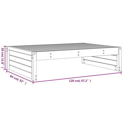 Tuinvoetenbank 120x80 cm massief grenenhout honingbruin