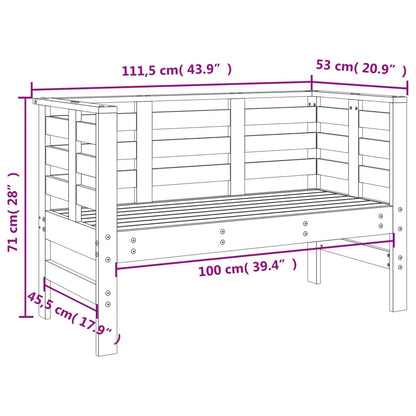 Tuinbankje 111,5x53x71 cm massief douglashout