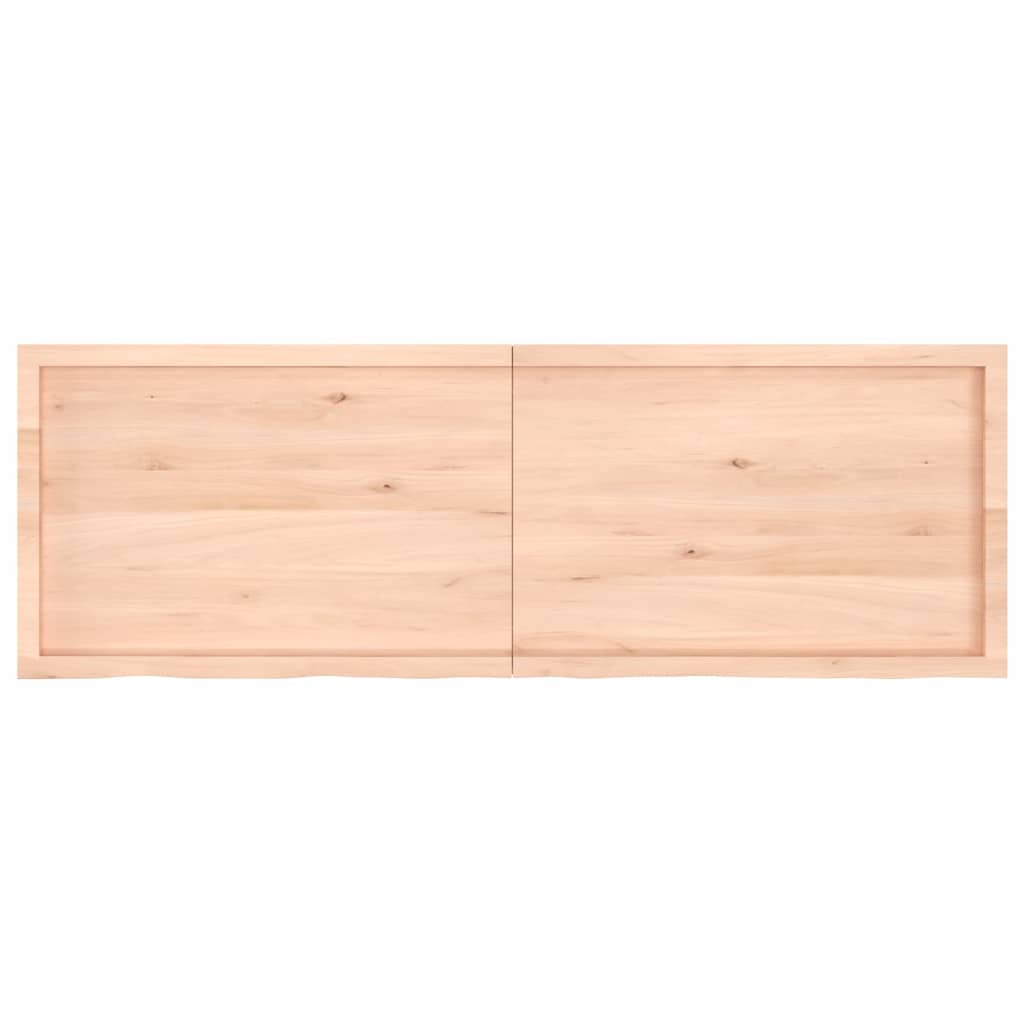 Wastafelblad 180x60x(2-4) cm onbehandeld massief hout