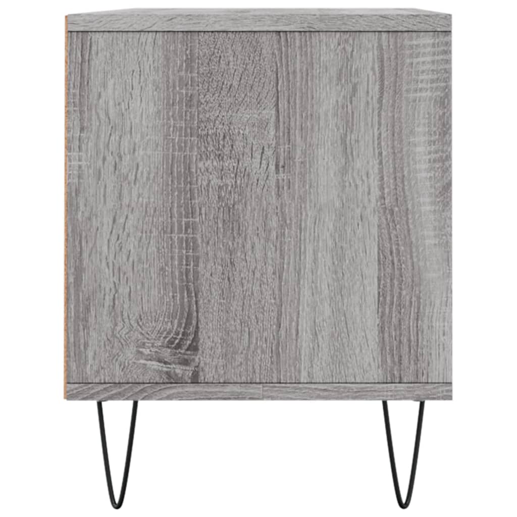 Tv-meubel 100x34,5x44,5 cm bewerkt hout grijs sonoma eikenkleur