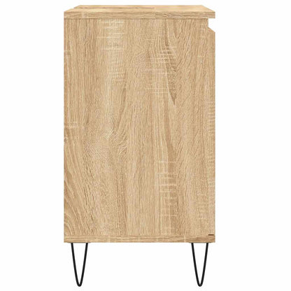 Badkamerkast 58x33x60 cm bewerkt hout sonoma eikenkleurig