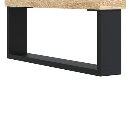 Badkamerkast 58x33x60 cm bewerkt hout sonoma eikenkleurig