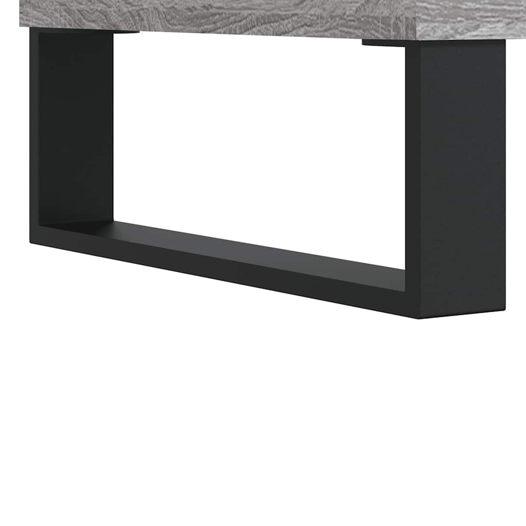 Badkamerkast 58x33x60 cm bewerkt hout grijs sonoma eikenkleurig