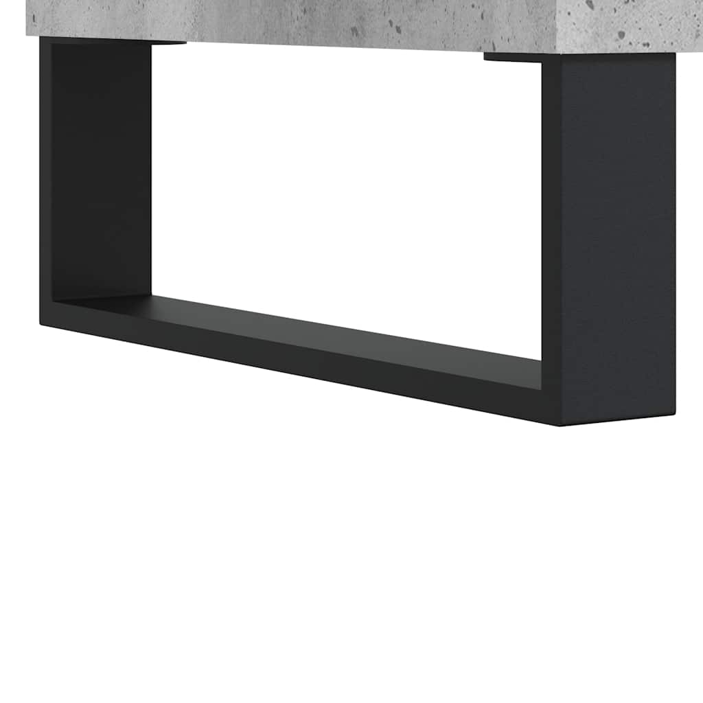 Badkamerkast 80x33x60 cm bewerkt hout betongrijs