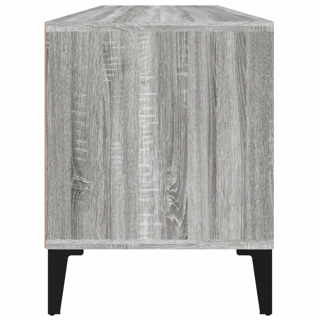 Tv-meubel 100x34,5x44,5 cm bewerkt hout grijs sonoma eikenkleur