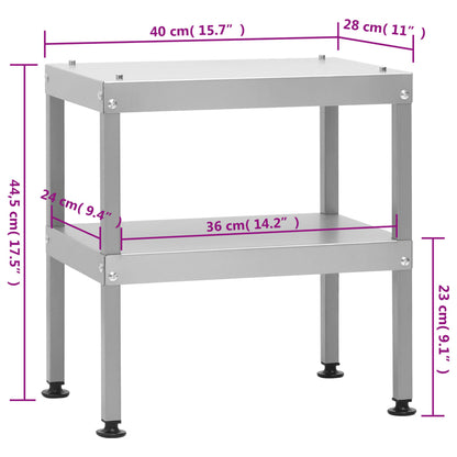 Tafel voor rookoven 40x28x44,5 cm gegalvaniseerd staal