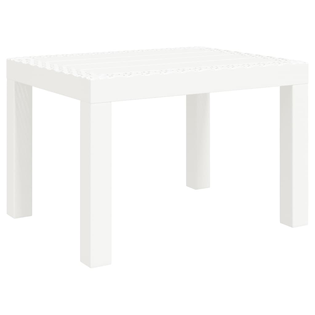 Tuintafel 59x47x40 cm PP wit