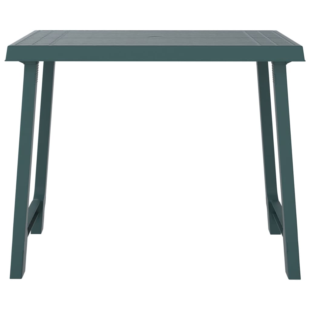 Campingtafel hout-look 79x56x64 cm PP groen