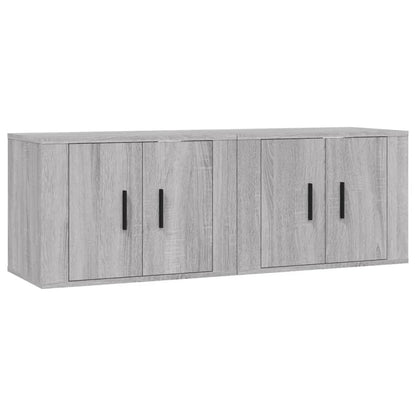 Tv-wandmeubels 2 st 57x34,5x40 cm grijs sonoma eikenkleurig