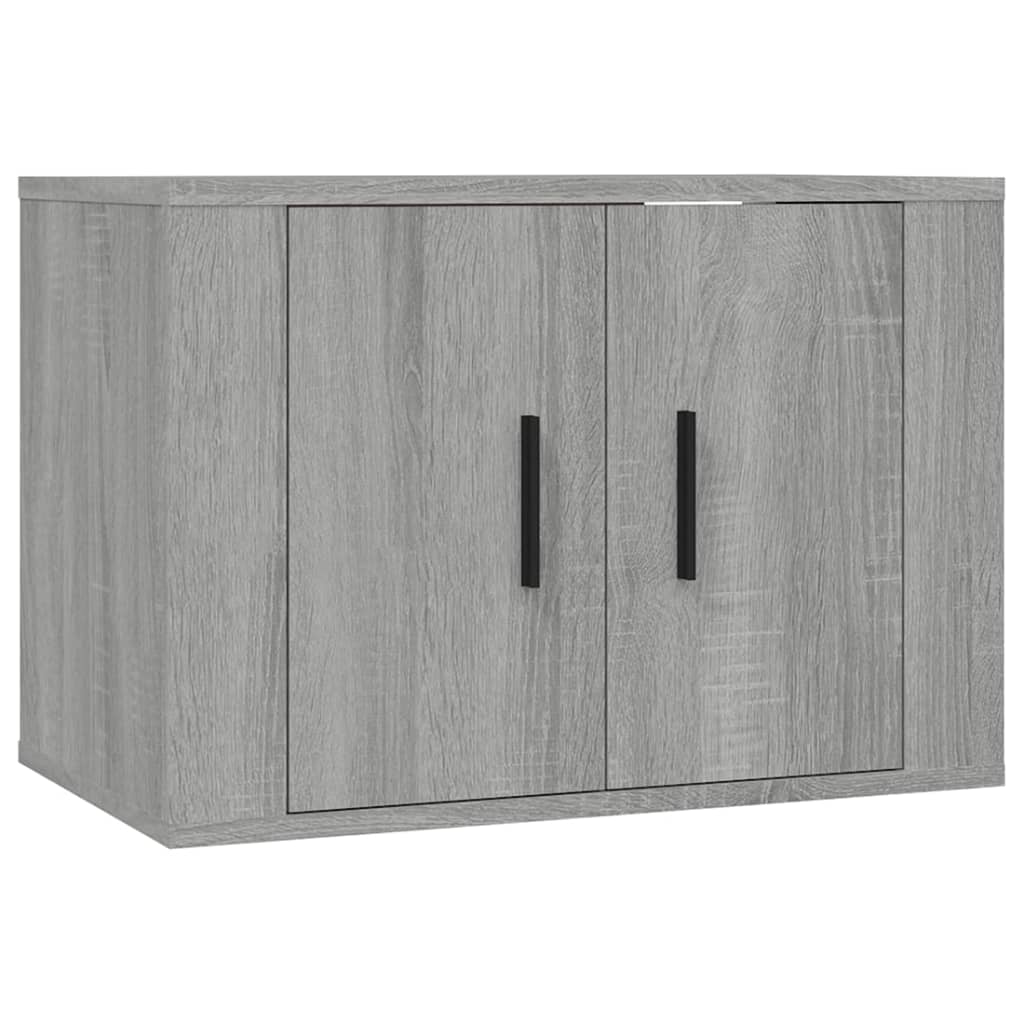 Tv-wandmeubels 2 st 57x34,5x40 cm grijs sonoma eikenkleurig