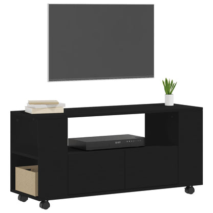 Tv-meubel 102x34,5x43 cm bewerkt hout zwart