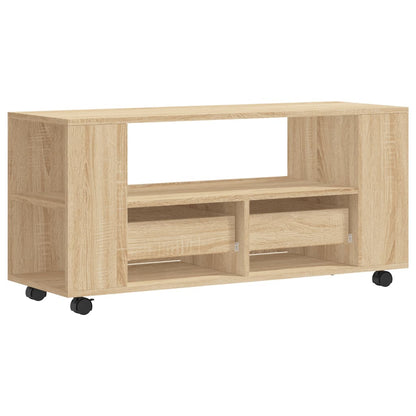 Tv-meubel 102x34,5x43 cm bewerkt hout sonoma eikenkleurig