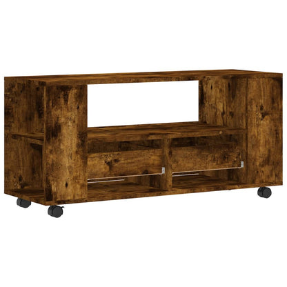 Tv-meubel 102x34,5x43 cm bewerkt hout gerookt eikenkleurig