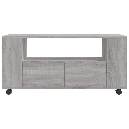 Tv-meubel 102x34,5x43 cm bewerkt hout grijs sonoma eikenkleurig