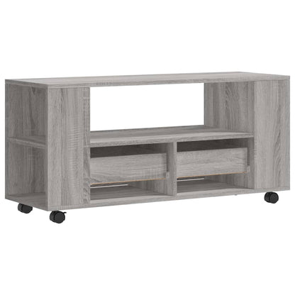 Tv-meubel 102x34,5x43 cm bewerkt hout grijs sonoma eikenkleurig