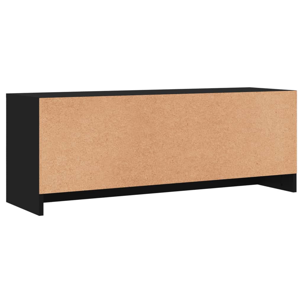 Tv-meubel 102x30x37,5 cm bewerkt hout zwart