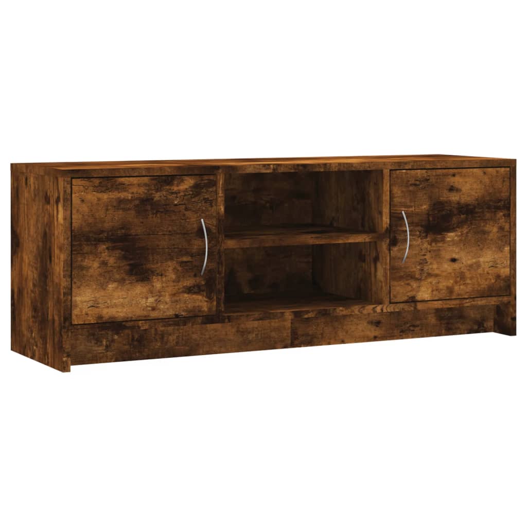 Tv-meubel 102x30x37,5 cm bewerkt hout gerookt eikenkleurig