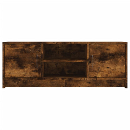 Tv-meubel 102x30x37,5 cm bewerkt hout gerookt eikenkleurig