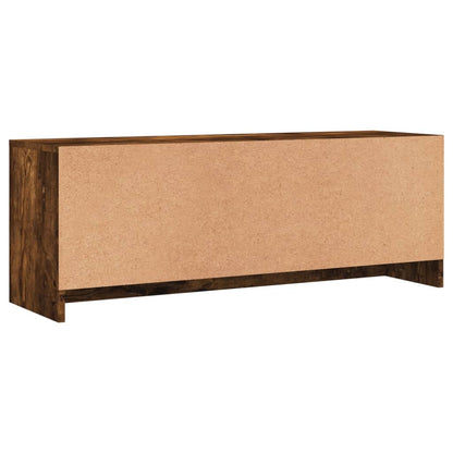 Tv-meubel 102x30x37,5 cm bewerkt hout gerookt eikenkleurig