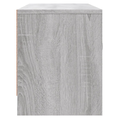 Tv-meubel 102x30x37,5 cm bewerkt hout grijs sonoma eikenkleurig