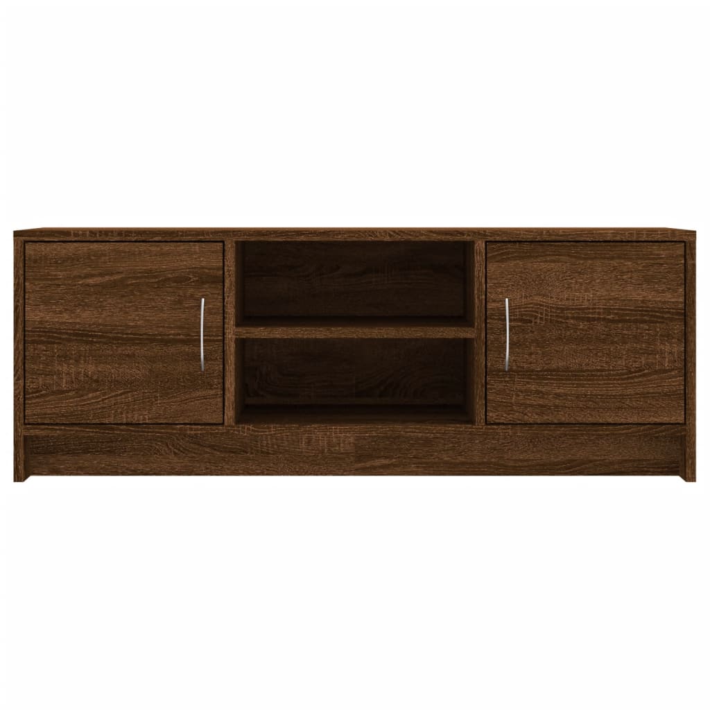 Tv-meubel 102x30x37,5 cm bewerkt hout bruin eikenkleur