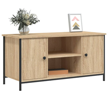 Tv-meubel 100x40x50 cm bewerkt hout sonoma eikenkleurig