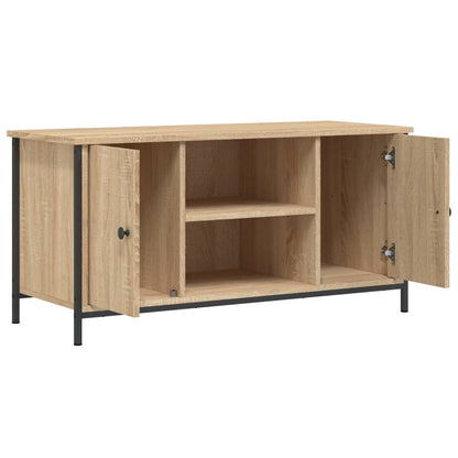 Tv-meubel 100x40x50 cm bewerkt hout sonoma eikenkleurig