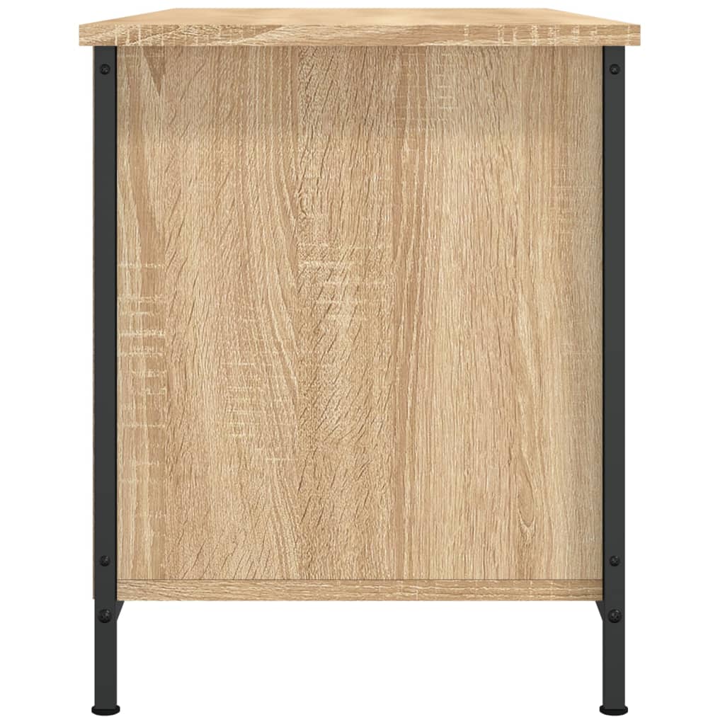 Tv-meubel 100x40x50 cm bewerkt hout sonoma eikenkleurig