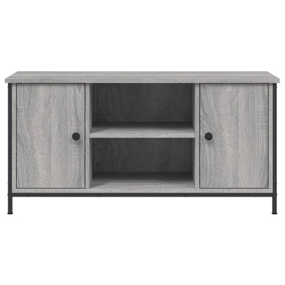 Tv-meubel 100x40x50 cm bewerkt hout grijs sonoma eikenkleurig