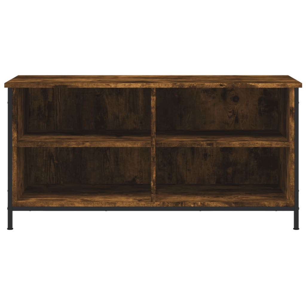 Tv-meubel 100x40x50 cm bewerkt hout gerookt eikenkleurig